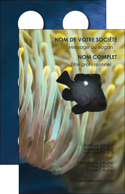 faire carte de visite animal poisson animal animaux MIFCH39061