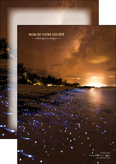 faire modele a imprimer affiche tourisme  plage bord de mer couche de soleil MIFBE39213