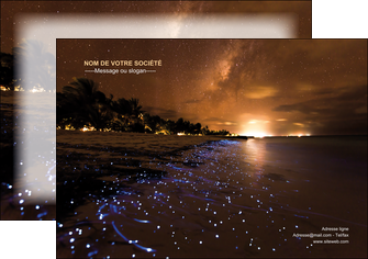 modele flyers tourisme  plage bord de mer couche de soleil MIS39237