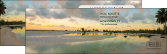 imprimerie carte de visite tourisme  plage bord de mer arbre MIF39313