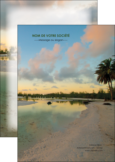 imprimerie flyers tourisme  plage bord de mer arbre MIDLU39327