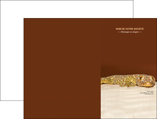 maquette en ligne a personnaliser pochette a rabat animal reptile cameleon animal MLGI39517
