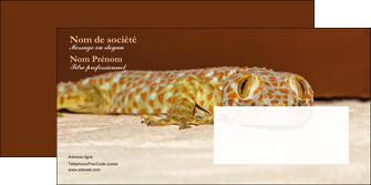 maquette en ligne a personnaliser enveloppe animal reptile cameleon animal MLGI39533