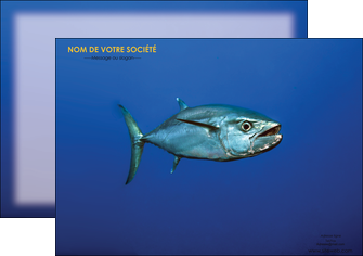 modele en ligne affiche animal poissons animal bleu MLIG39595