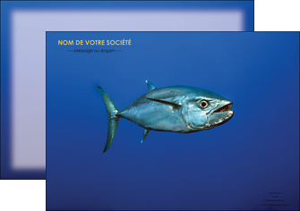 cree affiche animal poissons animal bleu MLIG39623