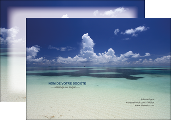 imprimerie affiche ciel bleu plage MIFCH39645