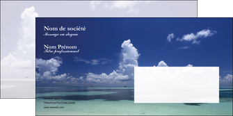 maquette en ligne a personnaliser enveloppe ciel bleu plage MID39683