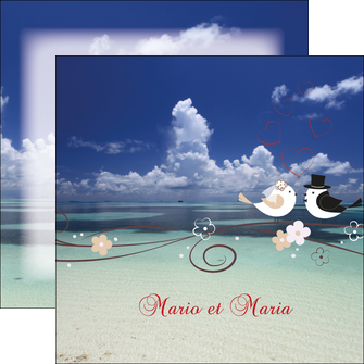 maquette en ligne a personnaliser flyers oiseaux couple doiseaux ciel MLGI39727