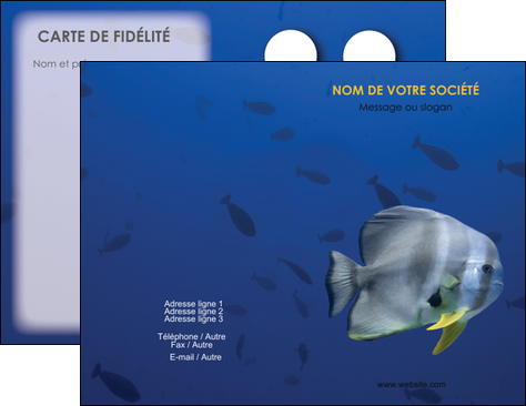 imprimerie carte de visite animal poisson poissonnier poissonnerie MLGI39783