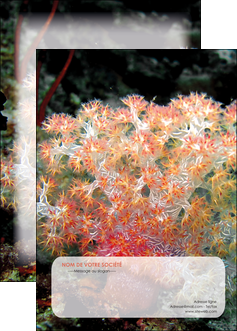 maquette en ligne a personnaliser affiche fleurs fleurs sous marine herbier MLGI39953