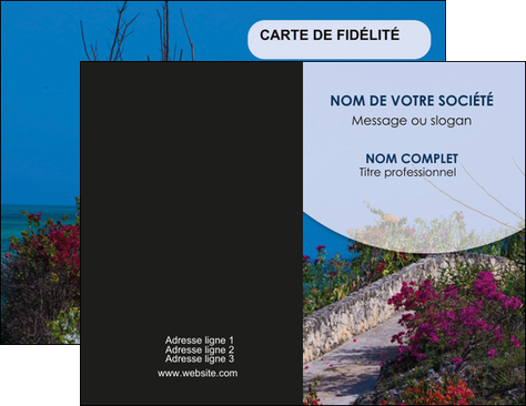 faire carte de visite fleuriste et jardinage allee des fleurs rue des fleurs fond MLGI40063
