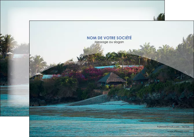 modele affiche agence immobiliere maison sur plage immobilier immobilier de luxe MID40273