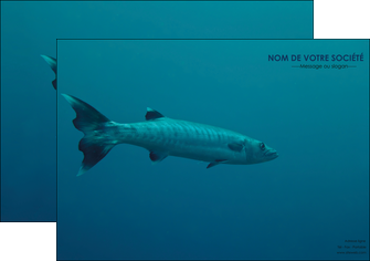 personnaliser modele de affiche animal poisson plongee nature MLIGCH40363