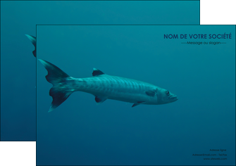 maquette en ligne a personnaliser flyers animal poisson plongee nature MIDLU40377
