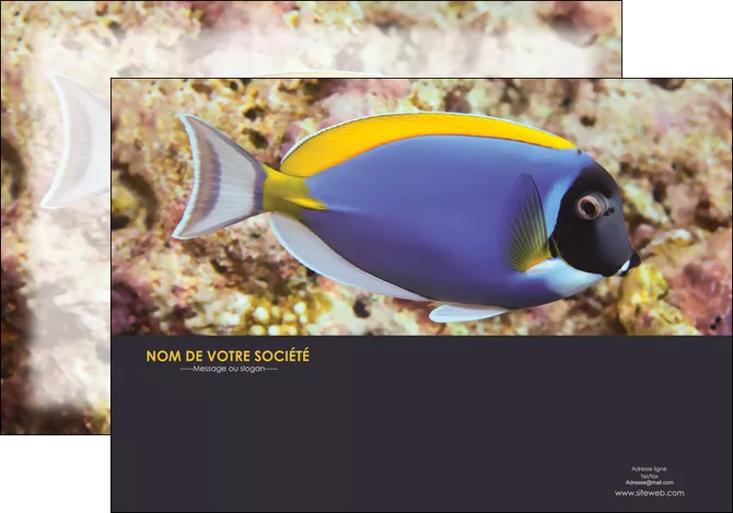 cree affiche chasse et peche poisson poissonnerie poissonnier MLGI40417
