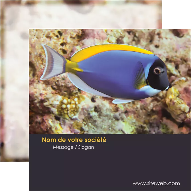 imprimer flyers chasse et peche poisson poissonnerie poissonnier MLIGLU40447