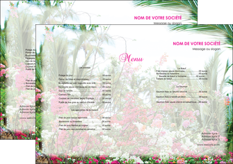 personnaliser maquette set de table fleuriste et jardinage fleurs plantes nature MLGI40449