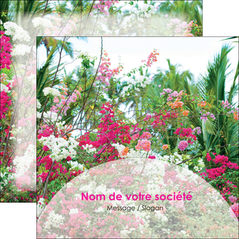 personnaliser modele de flyers fleuriste et jardinage fleurs plantes nature MLGI40453