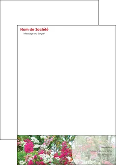 imprimerie tete de lettre fleuriste et jardinage fleurs plantes nature MLGI40455