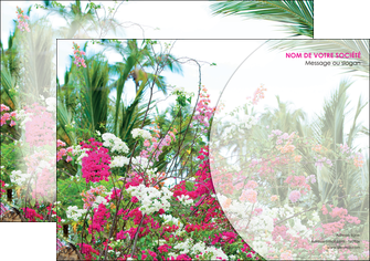 maquette en ligne a personnaliser affiche fleuriste et jardinage fleurs plantes nature MLGI40469