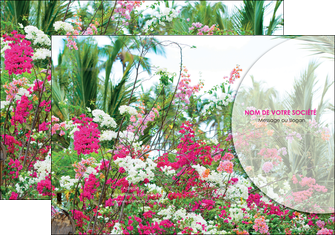 creation graphique en ligne pochette a rabat fleuriste et jardinage fleurs plantes nature MLGI40475