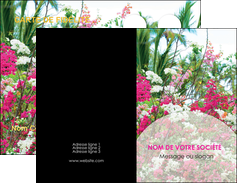 exemple carte de visite fleuriste et jardinage fleurs plantes nature MLGI40479