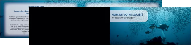 modele en ligne depliant 2 volets  4 pages  plongee  plongee plongee sous  marine plongeurs MLGI40521