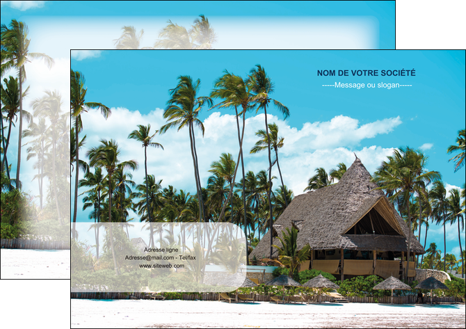exemple flyers agence immobiliere maison maison sur la plage lotissement MIFCH40597