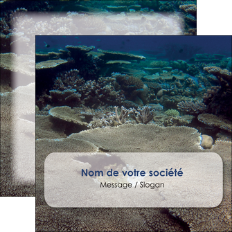 imprimer flyers plongee  massif de corail mer nature MID40631