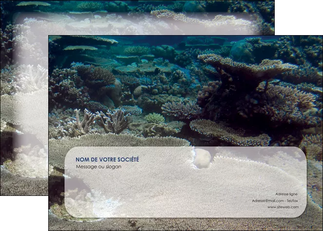 imprimer affiche plongee  massif de corail mer nature MLIGLU40645