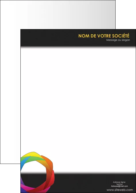 impression tete de lettre peinture arc en ciel decale MIFLU40963