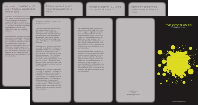 faire depliant 4 volets  8 pages  texture contexture structure MID41373