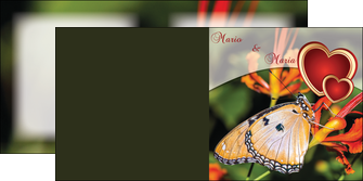 exemple depliant 2 volets  4 pages  papillon verte nature MIFBE41573