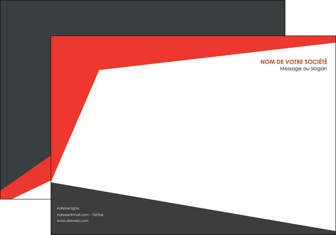 creer modele en ligne affiche rouge noir moderne MID41863