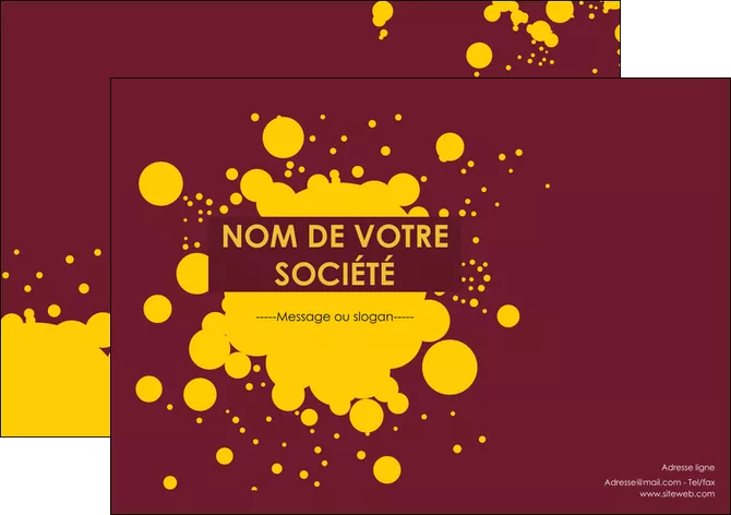modele en ligne flyers peinture tache de peinture decale MLGI41993