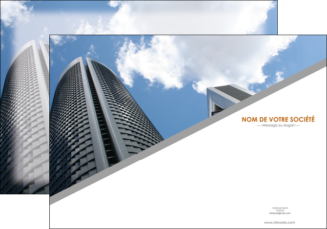 imprimer affiche agence immobiliere immeuble gratte ciel immobilier MLIGLU42543