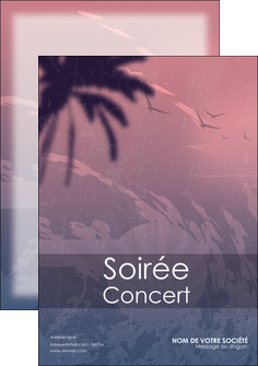 faire modele a imprimer flyers soiree concert show MIDCH42777