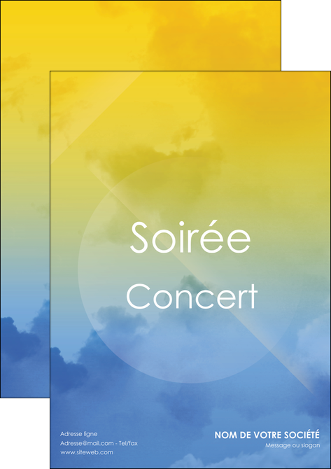 maquette en ligne a personnaliser affiche soiree concert show MIDLU42779