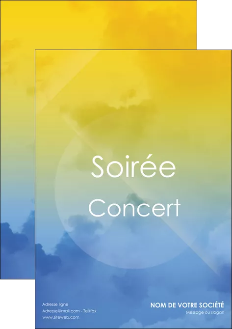 maquette en ligne a personnaliser affiche soiree concert show MLGI42779