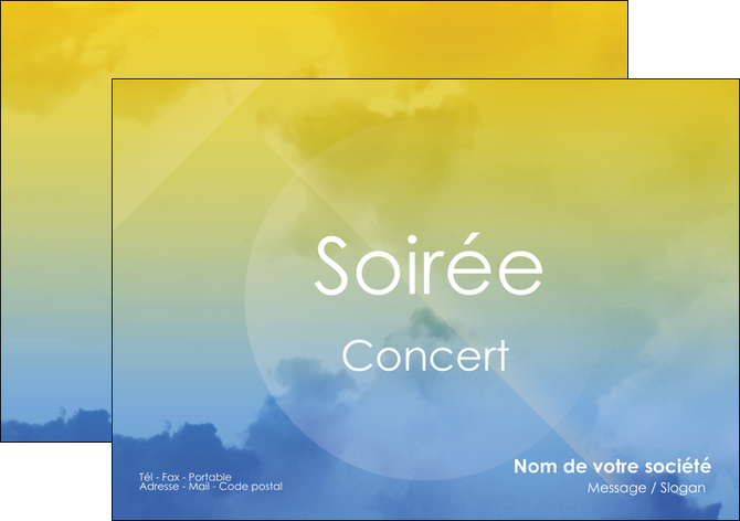 impression flyers soiree concert show MIFBE42789