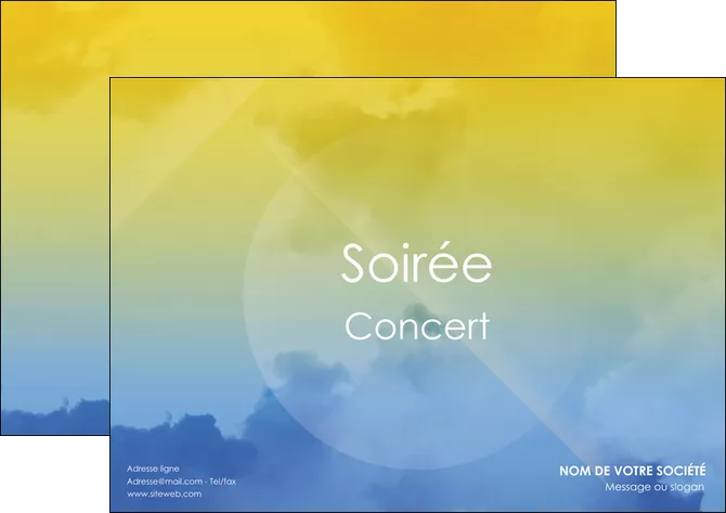 maquette en ligne a personnaliser affiche soiree concert show MIFBE42791