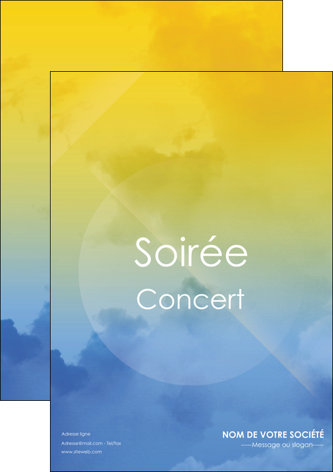 personnaliser maquette affiche soiree concert show MIFBE42803