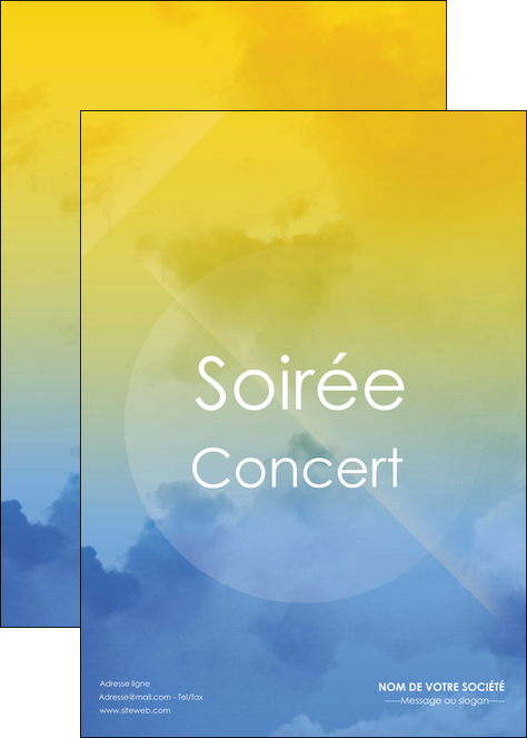 creer modele en ligne affiche soiree concert show MIDCH42805