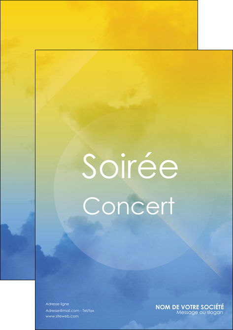 faire flyers soiree concert show MID42807