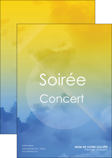 faire flyers soiree concert show MMIF42807