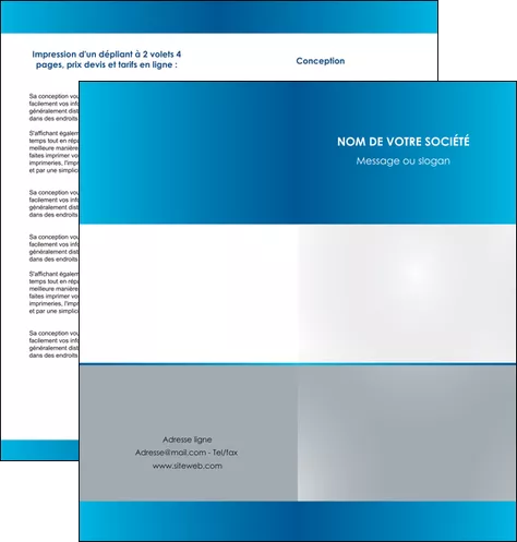 exemple depliant 2 volets  4 pages  texture contexture structure MID42893
