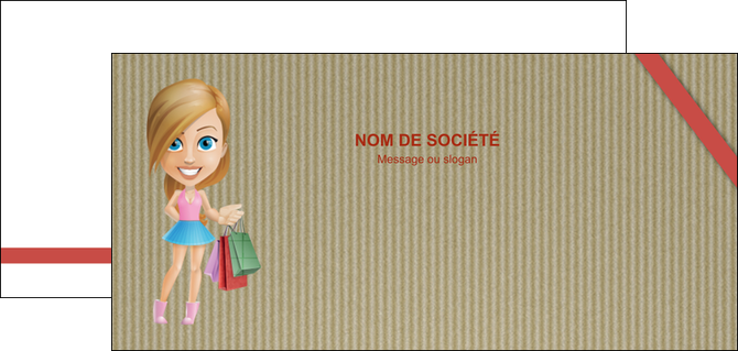 maquette en ligne a personnaliser flyers vetements et accessoires shopping emplette fille MIFCH43605