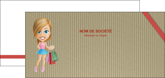 maquette en ligne a personnaliser flyers vetements et accessoires shopping emplette fille MLGI43605