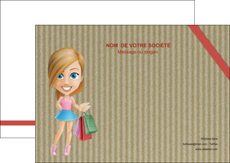creation graphique en ligne flyers vetements et accessoires shopping emplette fille MIS43613