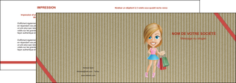 maquette en ligne a personnaliser depliant 2 volets  4 pages  vetements et accessoires shopping emplette fille MIF43625